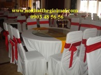 Nội thất Thế Giới Mới  nhận cung cấp áo phủ ghế cho nhà hàng