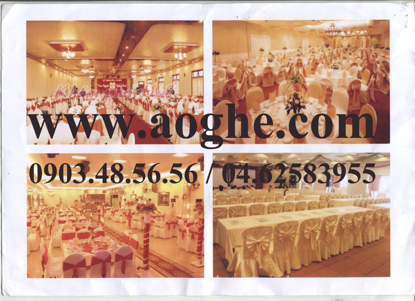 Áo ghế nhà hàng