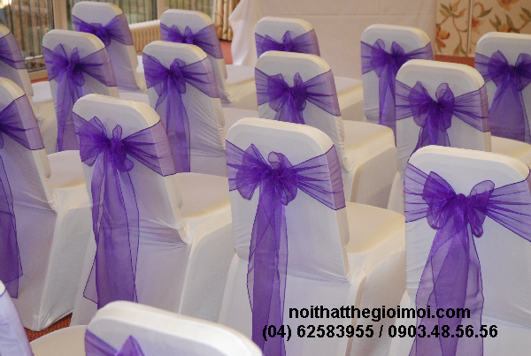Áo phủ ghế tiệc cưới đẹp