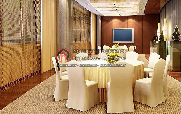 áo bọc ghế nhà hàng