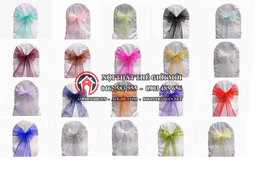 Địa chỉ gia công may nơ áo ghế đẹp